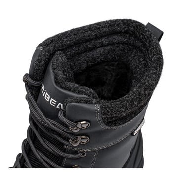 Нови зимни мъжки ботуши за 2023 г. Високи памучни обувки Водоустойчиви неплъзгащи се кожени мъжки ботуши за сняг Топли туристически обувки