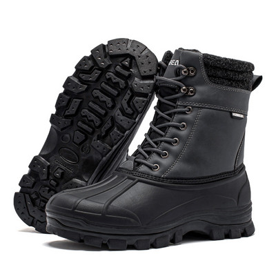 Nove muške zimske čizme za 2023. Visoke pamučne cipele Vodootporne neklizajuće kožne muške čizme za snijeg Tople cipele za planinarenje