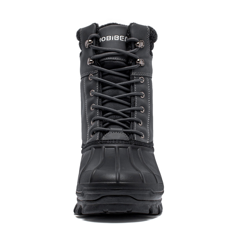Nove muške zimske čizme za 2023. Visoke pamučne cipele Vodootporne neklizajuće kožne muške čizme za snijeg Tople cipele za planinarenje