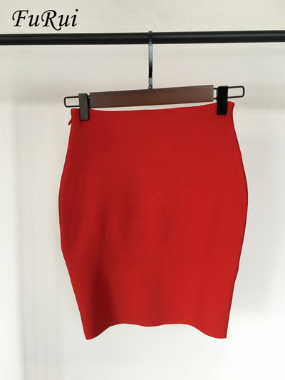 FuRui Doamnelor Sexy Skinny Elastic Rayon Bandage Fusta 2022 Noua Oferta Speciala Fusta scurta 44CM Transport gratuit
