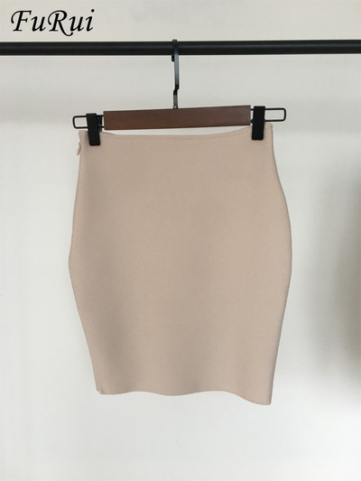 FuRui Doamnelor Sexy Skinny Elastic Rayon Bandage Fusta 2022 Noua Oferta Speciala Fusta scurta 44CM Transport gratuit
