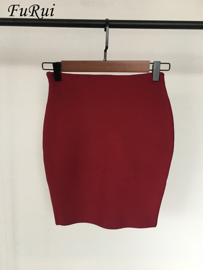 FuRui Doamnelor Sexy Skinny Elastic Rayon Bandage Fusta 2022 Noua Oferta Speciala Fusta scurta 44CM Transport gratuit