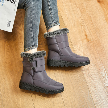 Αδιάβροχες μπότες από ψεύτικη γούνα για άντρες 2023 Υπαίθρια παπούτσια Keep Warm Winter Ανδρικά βελούδινα μποτάκια πλατφόρμας Μποτάκια από βαμβακερά παπούτσια
