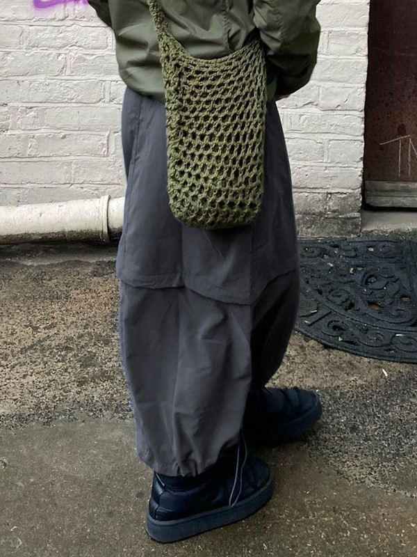 Rapcopter y2k pilki retro ilgi sijonai Prepply Baggy Cargo Patchwork Ruched Midi sijonai Moteriški gatvės aprangos kišenės Korėjietiški 90-ųjų sijonai