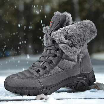 Χειμερινά παπούτσια Αδιάβροχες μπότες ανδρικές μπότες για χιόνι Λούτρινα ζεστά μποτάκια για ανδρικά παπούτσια χειμερινά μποτάκια Botas Mujer