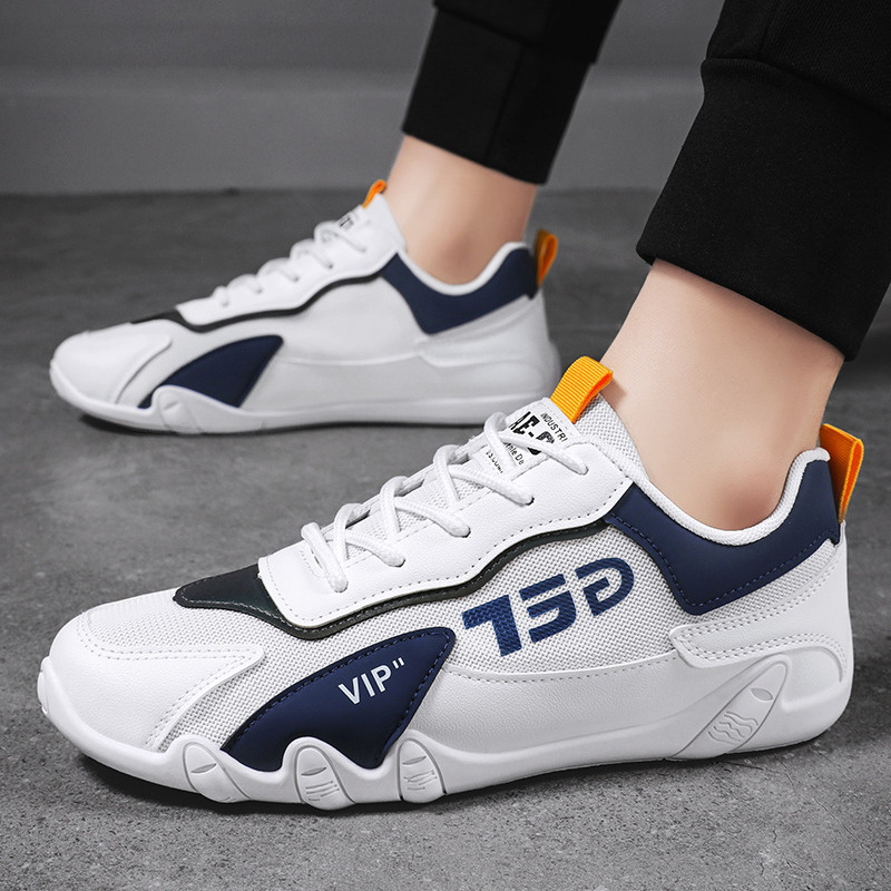 Pantofi bărbați de primăvară plasă cu șireturi ocazional modă anti-alunecare comod deodorant la modă 2023 pantofi vulcanizați pentru bărbați