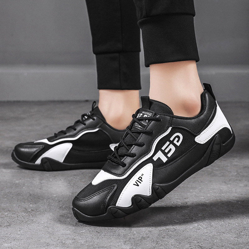 Pantofi bărbați de primăvară plasă cu șireturi ocazional modă anti-alunecare comod deodorant la modă 2023 pantofi vulcanizați pentru bărbați