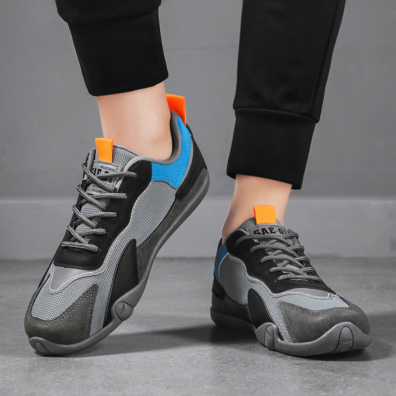 Pantofi bărbați de primăvară plasă cu șireturi ocazional modă anti-alunecare comod deodorant la modă 2023 pantofi vulcanizați pentru bărbați