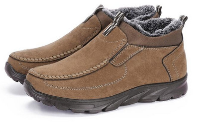 Ανδρικές μπότες χειμερινές με γούνα Σούπερ ζεστές μπότες για χιόνι Ανδρικές μπότες χειμερινής εργασίας casual παπούτσια Αθλητικά παπούτσια ψηλά μποτάκια από καουτσούκ Ανδρικά