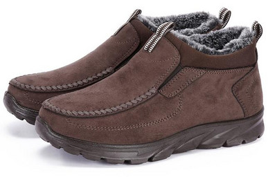 Ανδρικές μπότες χειμερινές με γούνα Σούπερ ζεστές μπότες για χιόνι Ανδρικές μπότες χειμερινής εργασίας casual παπούτσια Αθλητικά παπούτσια ψηλά μποτάκια από καουτσούκ Ανδρικά