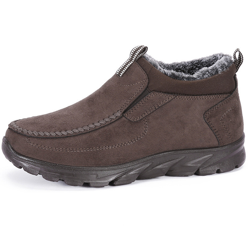 Ανδρικές μπότες χειμερινές με γούνα Σούπερ ζεστές μπότες για χιόνι Ανδρικές μπότες χειμερινής εργασίας casual παπούτσια Αθλητικά παπούτσια ψηλά μποτάκια από καουτσούκ Ανδρικά