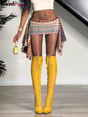 Furcsa punci Szőrös Hullámos Őszibarack Csípőszoknyák Női Oldal Patchwork Őszi Elegáns Csípő Vékony Alap Vad utcai Ruha Dögös Lányok Alsó