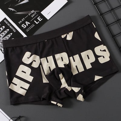 Lenjerie sexy pentru bărbați, chiloți respirabili, boxeri moi, chiloți cu talie joasă, pantaloni scurți, trunchi, scrotum, chiloți tineri pentru adolescenți