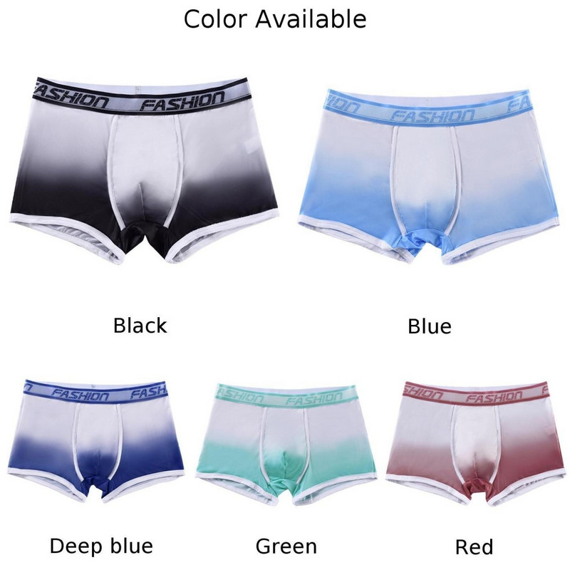 Muške bokserice niskog struka Ice Silk donje rublje Kućne prozračne udobne bokserice Muške seksi elastične gaćice Bešavno donje rublje