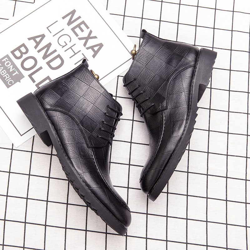 Δερμάτινες ανδρικές μπότες Chelsea Classic Basic Μπότες εξωτερικού χώρου Ζεστά δερμάτινα παπούτσια Άνετα παπούτσια για περπάτημα Botas Brogue Military Boots