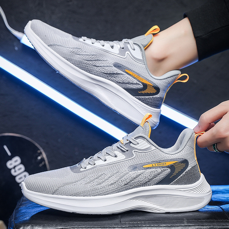 Ανδρικά ρηχά αθλητικά παπούτσια 2023 Νέο δικτυωτό κορδόνι, άνετη, άνετη και μαλακή σόλα, αντιολισθητικά ανδρικά παπούτσια Vulcanize