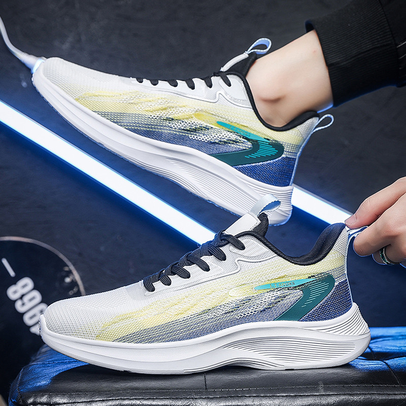 Ανδρικά ρηχά αθλητικά παπούτσια 2023 Νέο δικτυωτό κορδόνι, άνετη, άνετη και μαλακή σόλα, αντιολισθητικά ανδρικά παπούτσια Vulcanize