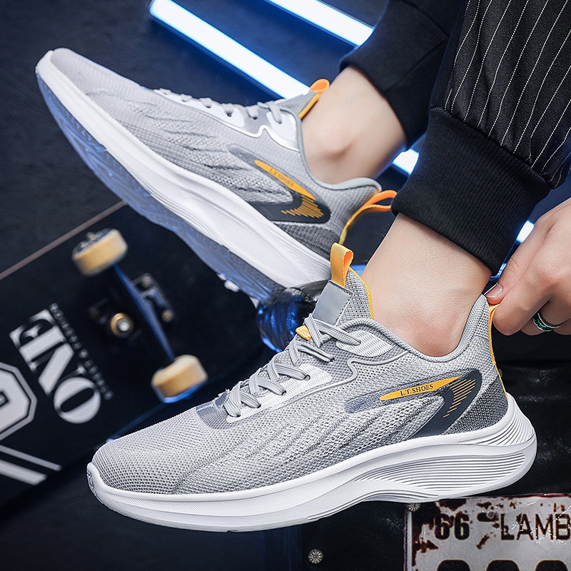 Ανδρικά ρηχά αθλητικά παπούτσια 2023 Νέο δικτυωτό κορδόνι, άνετη, άνετη και μαλακή σόλα, αντιολισθητικά ανδρικά παπούτσια Vulcanize