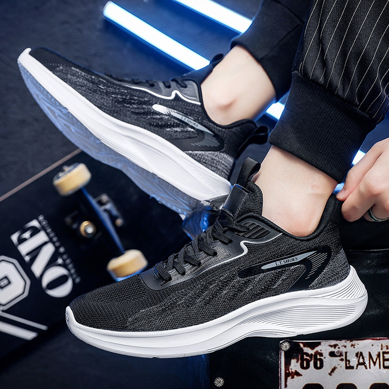 Ανδρικά ρηχά αθλητικά παπούτσια 2023 Νέο δικτυωτό κορδόνι, άνετη, άνετη και μαλακή σόλα, αντιολισθητικά ανδρικά παπούτσια Vulcanize