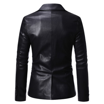 2023 Veste En Cuir PU Surdimensionnee Pour Homme Nouvelle Collection Automne/мъжко тънко модно кожено яке S-6XL