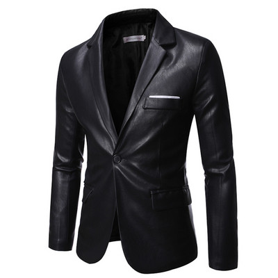 2023 Veste En Cuir PU Surdimensionnee Pour Homme Nouvelle Collection Automne/Ale Slim fit Fashion Casual δερμάτινο μπουφάν S-6XL