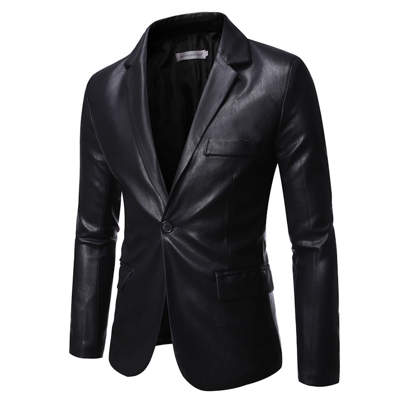 2023 Veste En Cuir PU Surdimensionnee Pour Homme Nouvelle Collection Automne/Ale Slim fit Fashion Casual δερμάτινο μπουφάν S-6XL