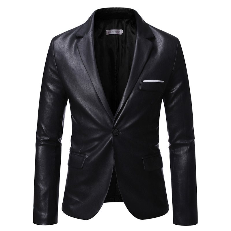 2023 Veste En Cuir PU Surdimensionnee Pour Homme Nouvelle Collection Automne/Ale Slim fit Fashion Casual δερμάτινο μπουφάν S-6XL