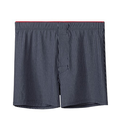 Slip boxer din bumbac sexy pentru bărbați Lenjerie elastică pentru acasă Pantaloni scurți Trunchi Chiloți Lenjerie confortabilă pentru bărbați Pantaloni de somn