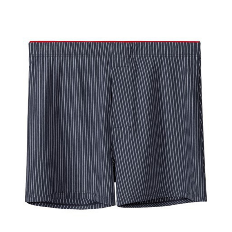 Slip boxer din bumbac sexy pentru bărbați Lenjerie elastică pentru acasă Pantaloni scurți Trunchi Chiloți Lenjerie confortabilă pentru bărbați Pantaloni de somn