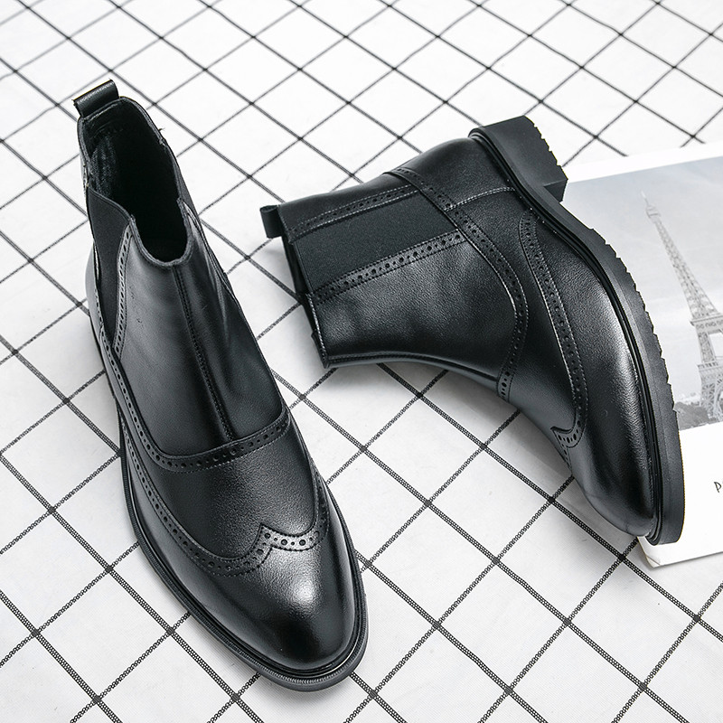 Chelsea čizme, muške kožne čizme, modne debele potplate, dizajnerske muške čizme, muške čizme, svečane čizme, oksfordske cipele, muške motocikle