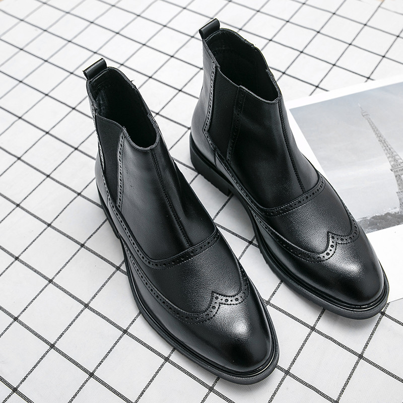 Chelsea čizme, muške kožne čizme, modne debele potplate, dizajnerske muške čizme, muške čizme, svečane čizme, oksfordske cipele, muške motocikle