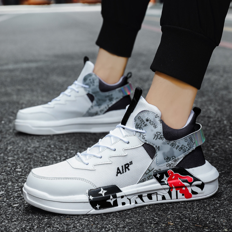 Tenisice Muške Proljetne Mrežaste cipele na vezanje Svestrane Neklizajuće Prozračne Udobne mekane potplate Sportske cipele Modne ležerne Nove muške cipele