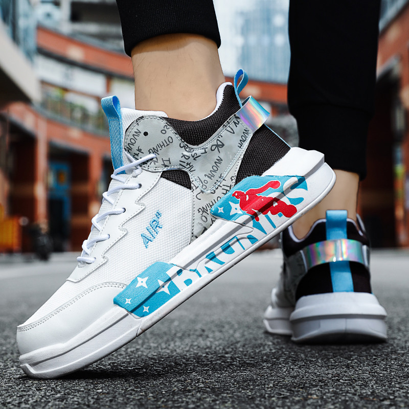 Tenisice Muške Proljetne Mrežaste cipele na vezanje Svestrane Neklizajuće Prozračne Udobne mekane potplate Sportske cipele Modne ležerne Nove muške cipele