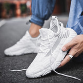 Pánske módne topánky, jarné nové pánske topánky, priedušné bežecké topánky, pevná kórejská verzia ľahkých ležérnych tenisiek, pánske tenisky