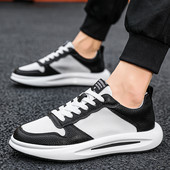 Pantofi casual pentru bărbați, cu șireturi de primăvară, la modă, în aer liber, anti-alunecare, deodorant, confortabili, respirabili, pantofi la modă pentru bărbați.