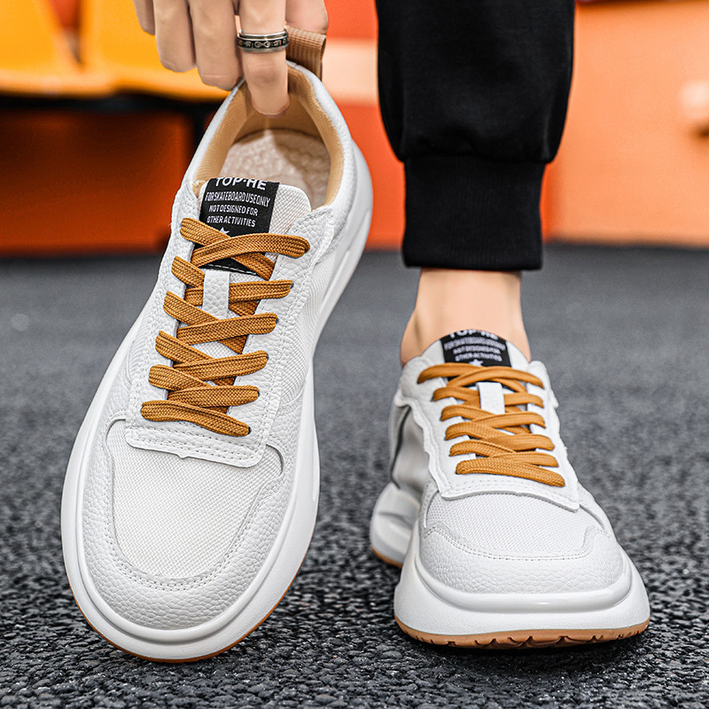 Pantofi casual pentru bărbați, cu șireturi de primăvară, la modă, în aer liber, anti-alunecare, deodorant, confortabili, respirabili, pantofi la modă pentru bărbați.