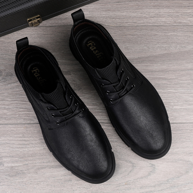 Nove zimske čizme Muške cipele od kože Tople zimske muške gležnjače Marka muške obuće Motociklističke gležnjače u britanskom stilu