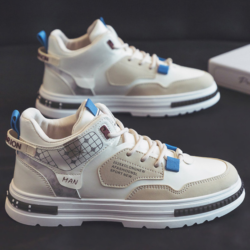 2023. Proljetne ravne plitke tenisice na vezanje Muške ležerne vanjske neklizajuće prozračne trendi univerzalne čvrste muške vulkanizirane cipele