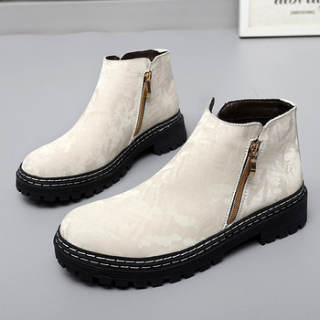 Χειμερινά μποτάκια ίσια ανδρικά παπούτσια Μόδα ανδρικά slip-on παπούτσια Casual 2022 Μαύρες μπότες Ανδρικές μπότες Ανδρικές μπότες Chelsea Fashion παπούτσια