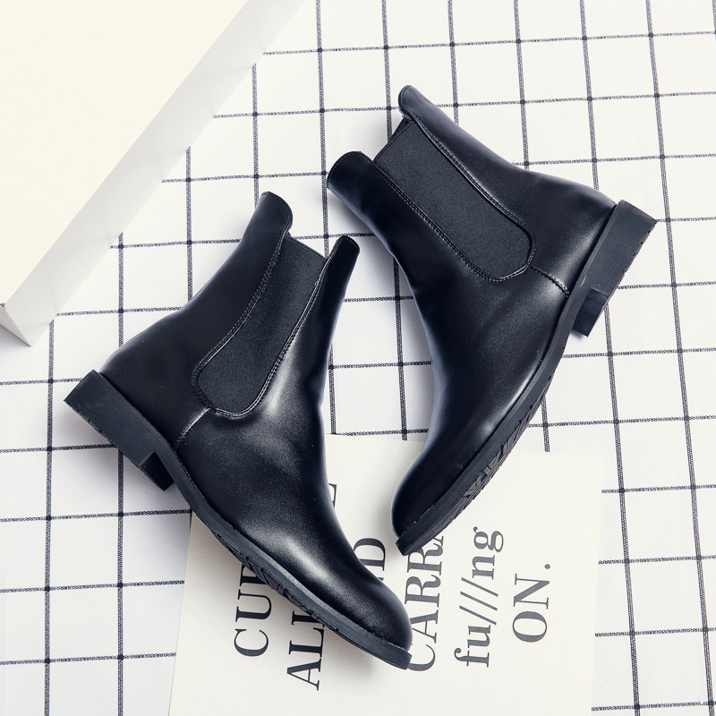 2022 Cizme din piele pentru bărbați Cizme chelsea confortabile pentru bărbați Cizme casual pentru bărbați Pantofi de iarnă impermeabili Cizme militare 38-48