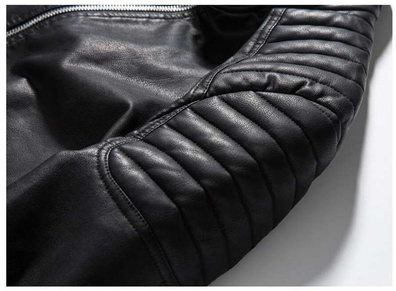 Vyriškos plonos odinės striukės ir paltai Naujos mados pavasario rudens PU odiniai paltai Vyriški solidūs laisvalaikio ploni odiniai paltai 4XL dydis