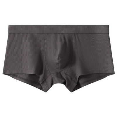 Lenjerie de corp modal pentru bărbați U Convex Husă mare Slip boxer Chiloți respirabili Trunchi Chiloți cu dungi Stretch Bărbați