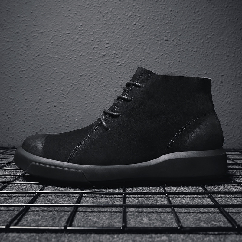 Ανδρικές μπότες Casual Δερμάτινα Παπούτσια Ανδρικά Μποτάκια Ανδρικά Παπούτσια Western Ανδρικά παπούτσια αδιάβροχα ζεστά γούνινα μποτάκια χιονιού για άνδρες Εργαλεία βρετανικού στυλ