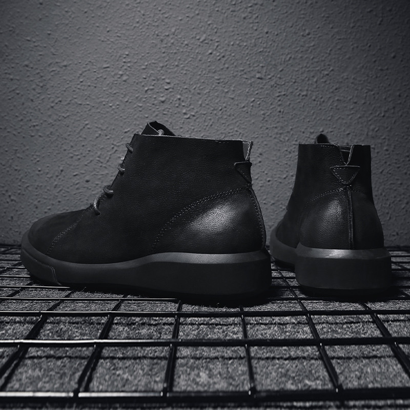 Ανδρικές μπότες Casual Δερμάτινα Παπούτσια Ανδρικά Μποτάκια Ανδρικά Παπούτσια Western Ανδρικά παπούτσια αδιάβροχα ζεστά γούνινα μποτάκια χιονιού για άνδρες Εργαλεία βρετανικού στυλ