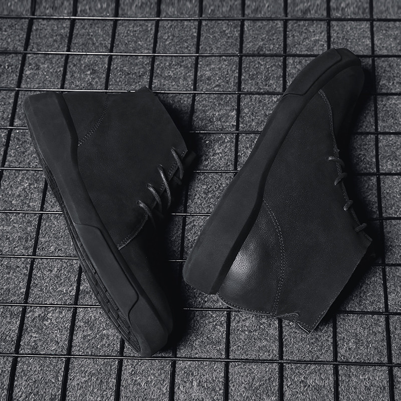 Ανδρικές μπότες Casual Δερμάτινα Παπούτσια Ανδρικά Μποτάκια Ανδρικά Παπούτσια Western Ανδρικά παπούτσια αδιάβροχα ζεστά γούνινα μποτάκια χιονιού για άνδρες Εργαλεία βρετανικού στυλ