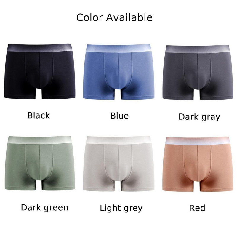 Vyriški besiūliai bokseriniai šortai Seksualūs Modaliniai U išgaubti maišeliai Apatiniai rūbai kvėpuojantys minkšti bokseriniai kelnaitės Elastinės kelnaitės miegui