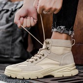 Cizme pentru bărbați 2022, personalitate la modă, în stil britanic, pantofi de pânză pentru bărbați, confort cald, instrumente de vârf, cizme de maree pentru bărbați, cizme de motocross