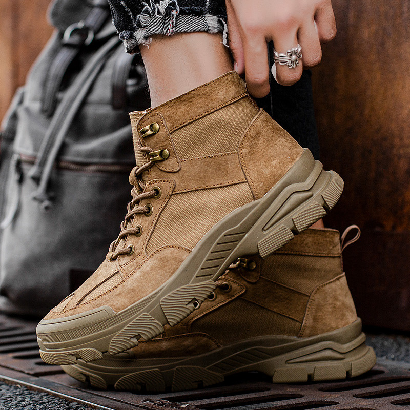 Cizme pentru bărbați 2022, personalitate la modă, în stil britanic, pantofi de pânză pentru bărbați, confort cald, instrumente de vârf, cizme de maree pentru bărbați, cizme de motocross