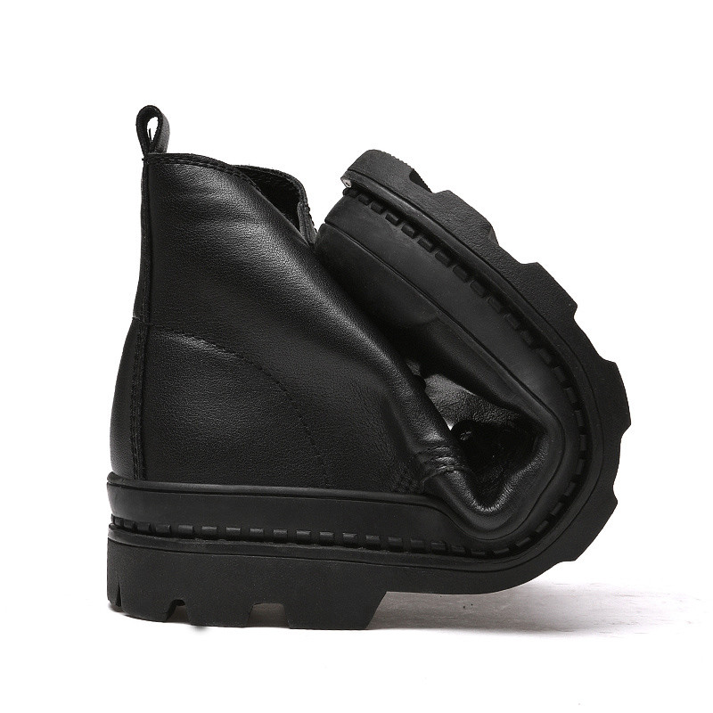 Visoke muške čizme Zimske cipele Muške kožne tople čizme za snijeg s krznom Motorističke čizme Muške kožne cipele Svečane velike veličine 37-47