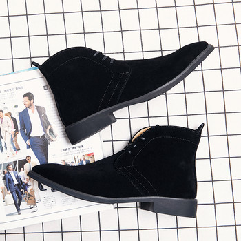 Νέες μπότες Chelsea ανδρικές μπότες κλασικές ανδρικές μπότες ανδρικά παπούτσια με κορδόνια casual botas μαύρα ανδρικά παπούτσια casual βρετανικό ρετρό